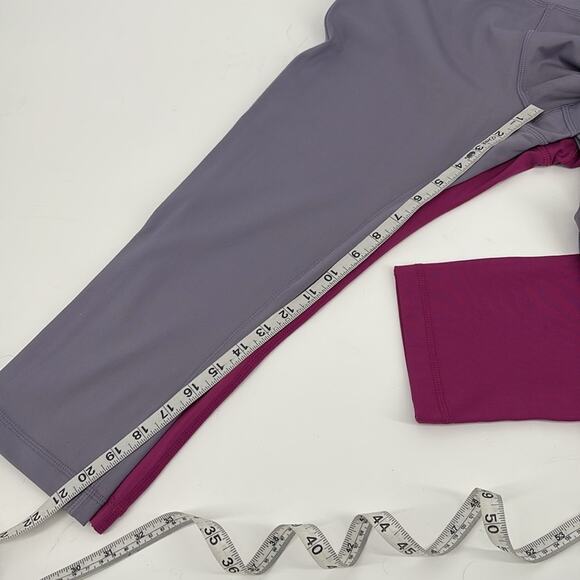 Set of 2 Absolutely Fit by VOGO Purple and Pink HighWaisted Leggings Size M New - Picture 10 of 10
